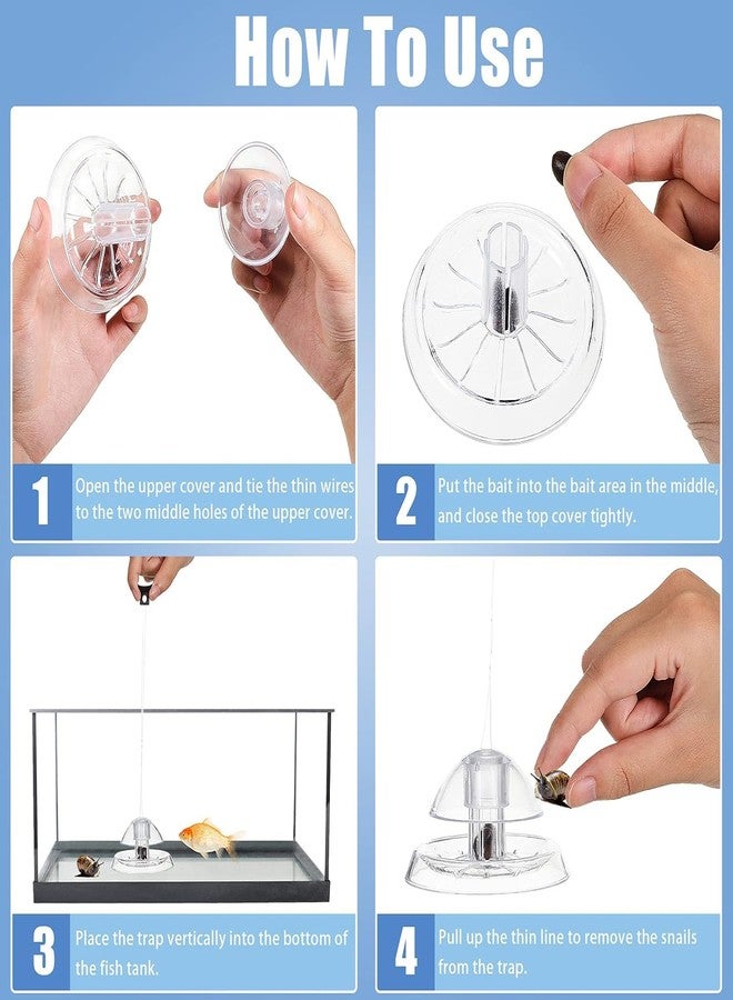 VAYINATO® Transparent Clear Planted Aquarium Fish Tank Snail Trapper Snail Catching Trap Box | Safe and Doesnt Harm Other Aquatic Species | Easy to Use by Petzlifeworld - Image 2